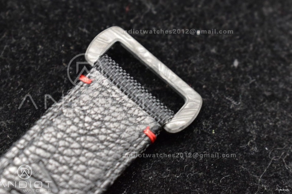 Dial DIW Carbon VSF Best Black 474 Edition VS Black Submariner Strap 1:1 Nylon Red on SunProtective 0812